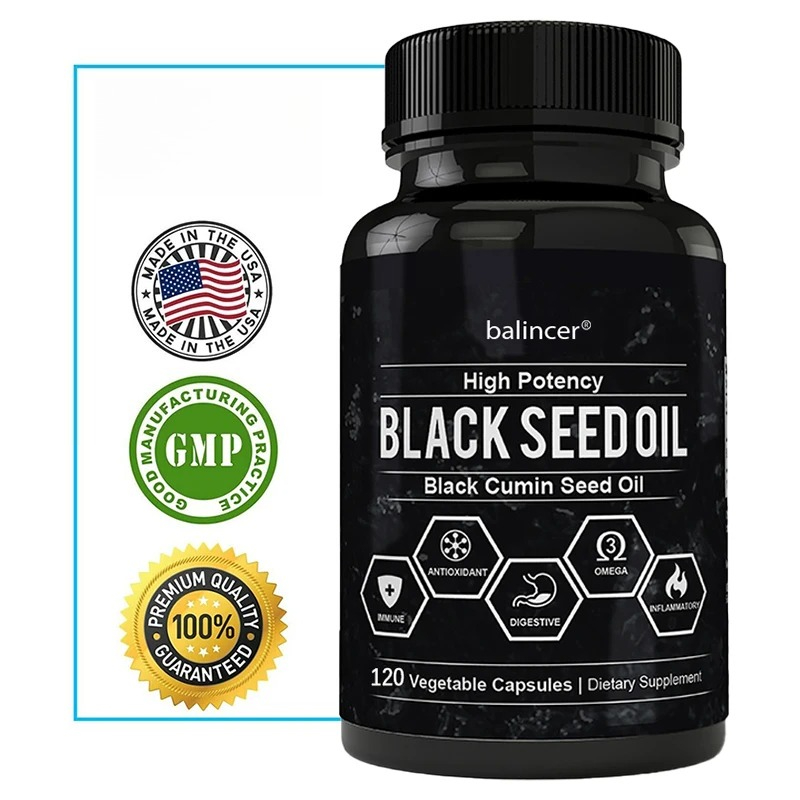 Health Wellness Vitamins - Aceite de semilla de comino negro-apoya