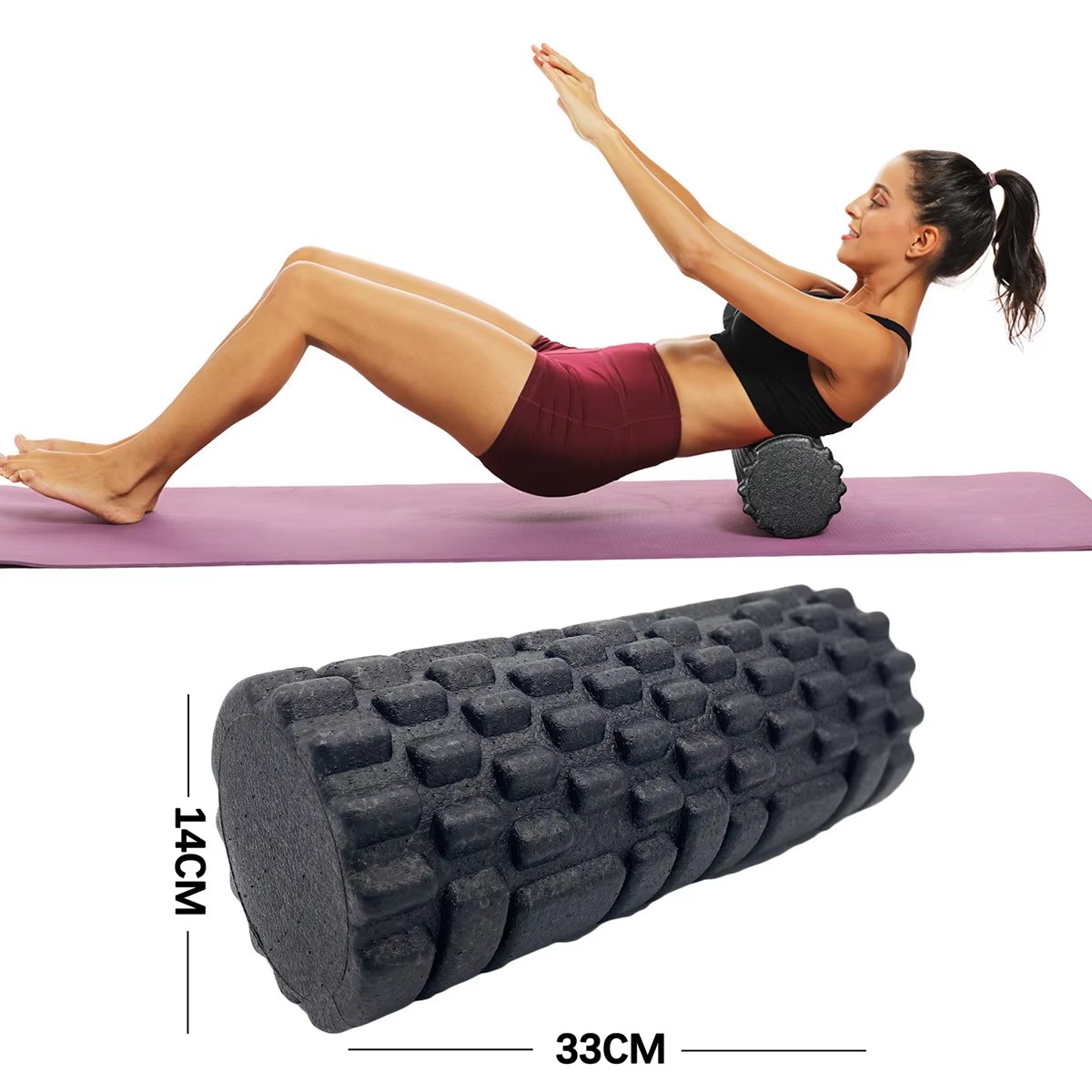 Vibrating Foam Roller - Rodillo de espuma para Fitness, rodillo