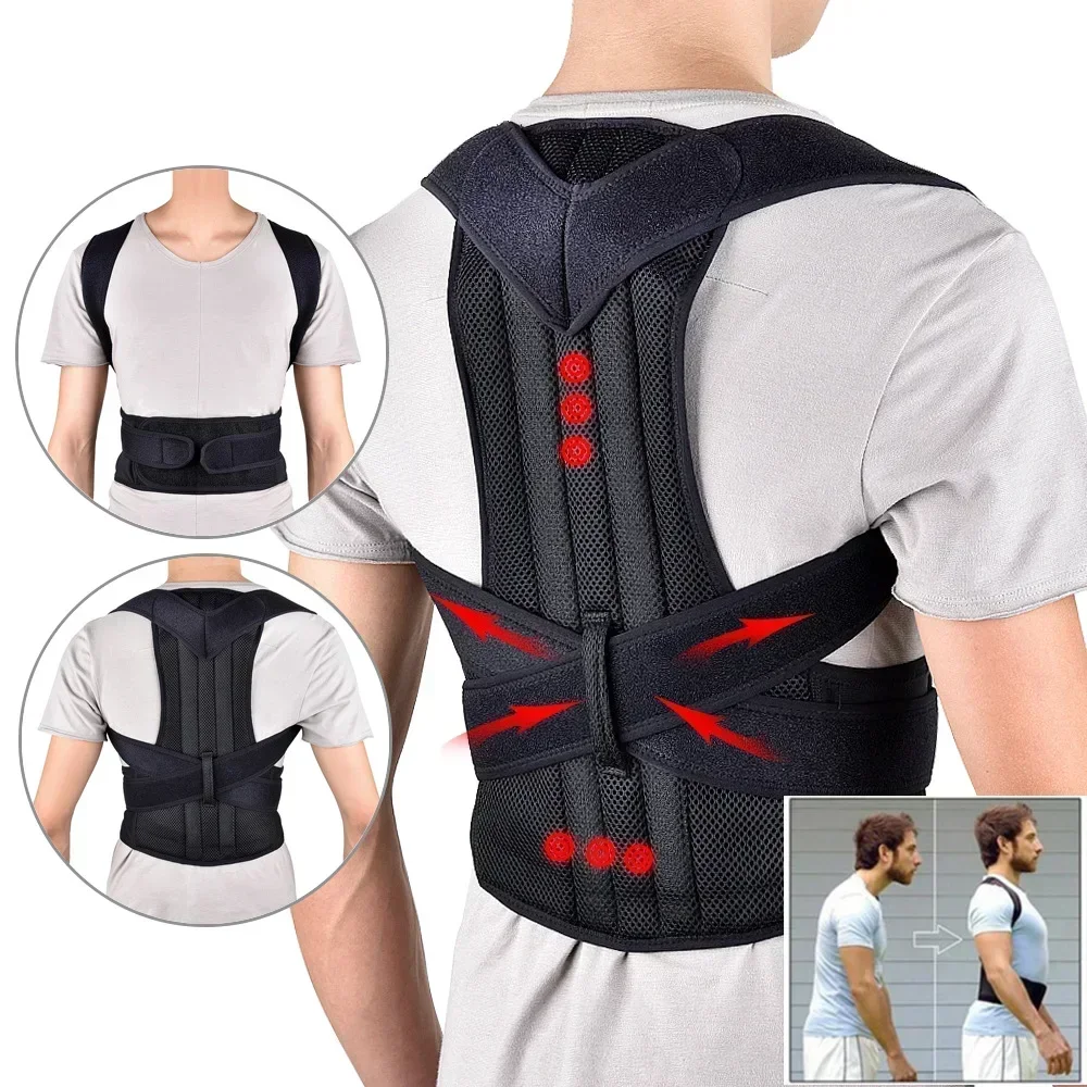 Posture Corrector Back Brace - Corrector de Postura Ajustable con Soporte