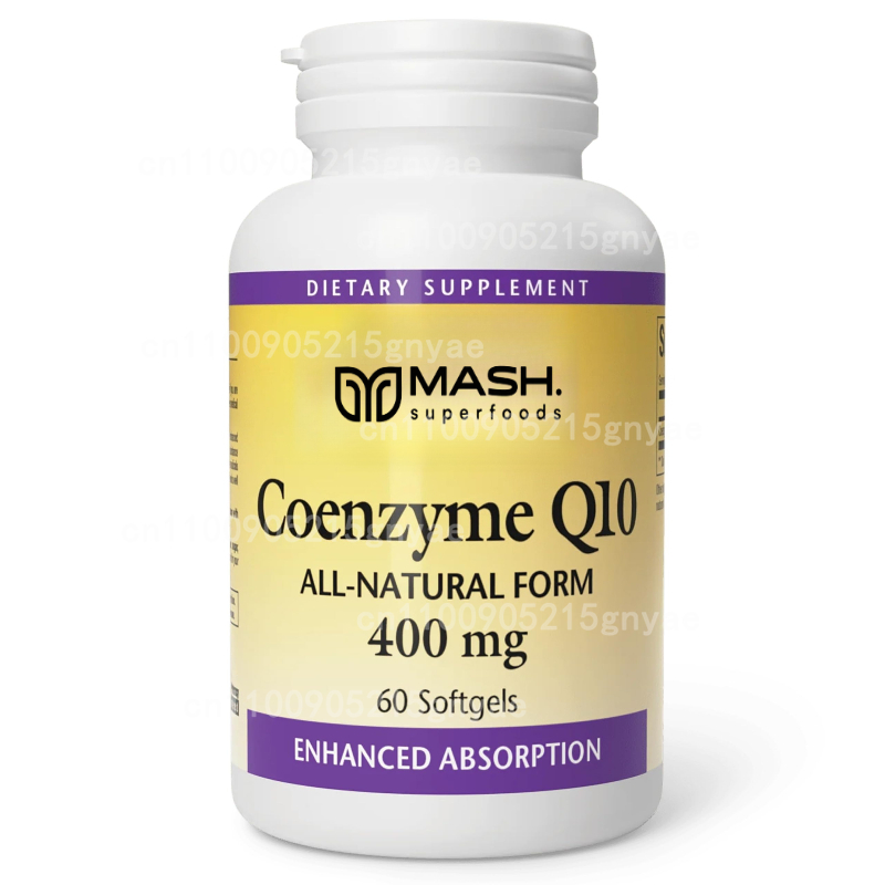 Health Wellness Vitamins - 120 cápsulas de coenzima Q10 que