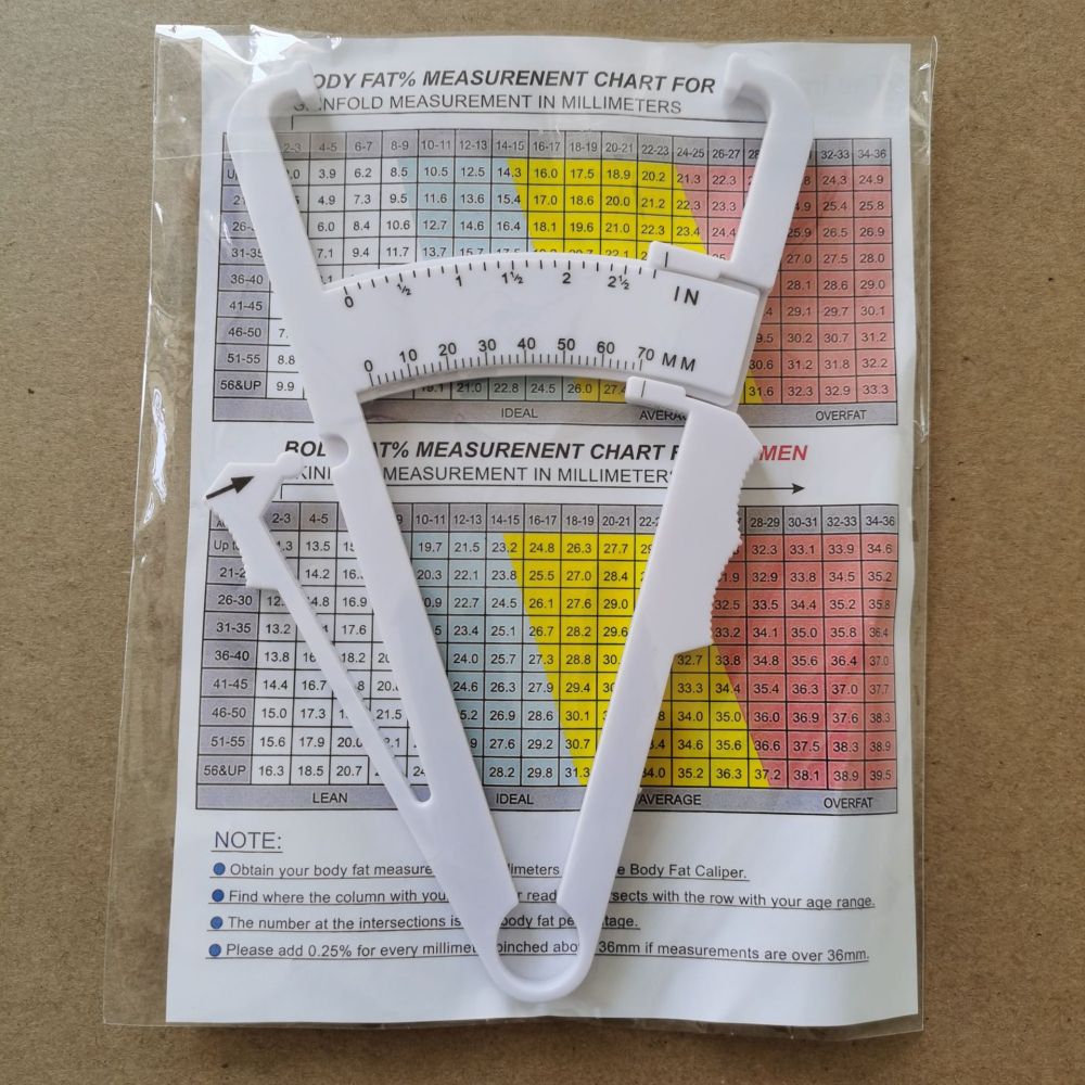 Health Wellness Training - Calibrador de Grasa Corporal para Fitness,