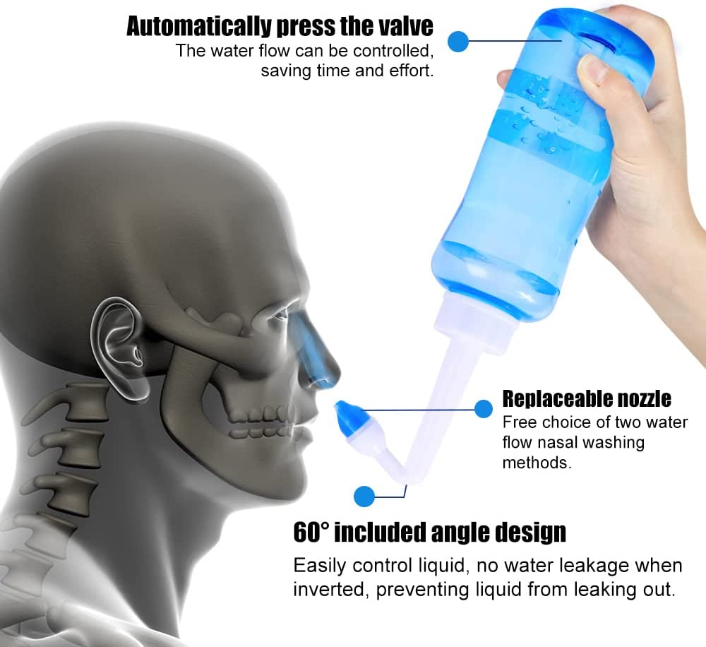 Botella limpiadora para lavado - Neti Pot Nasal Rinse reseña y precio