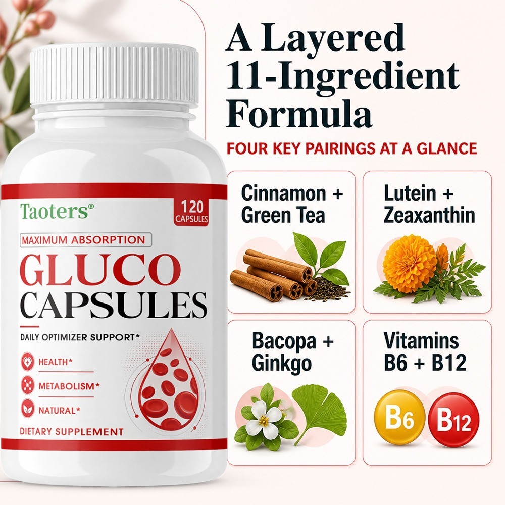 Cápsulas Gluco – Maximizan la  - Health Wellness Vitamins reseña y precio