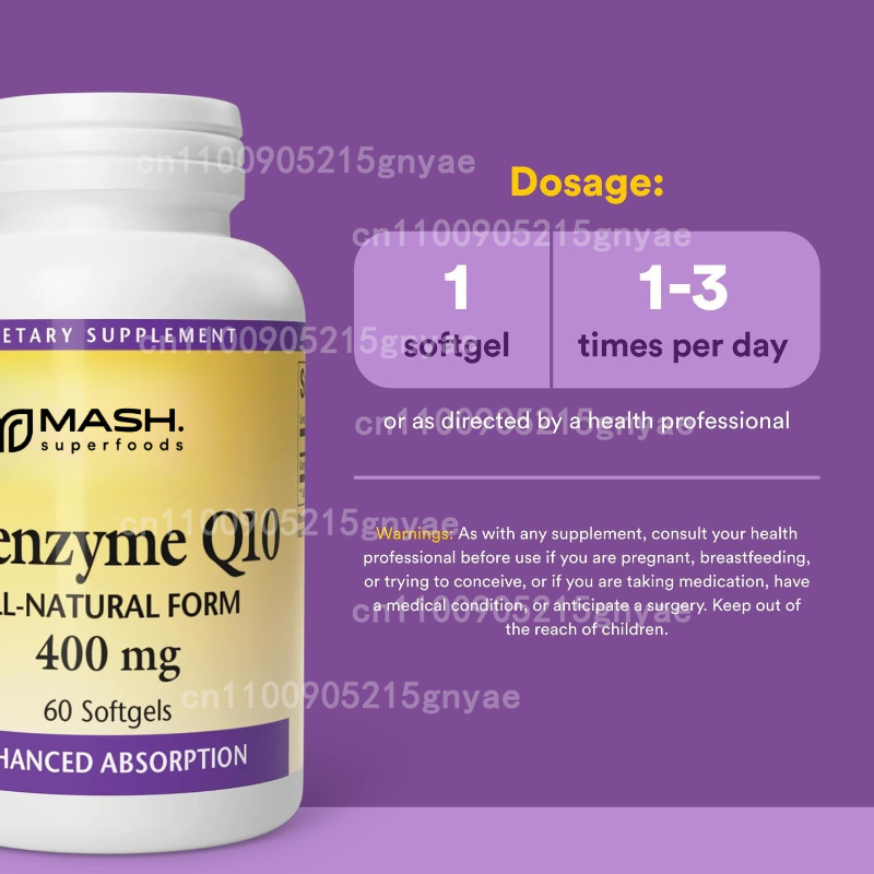 120 cápsulas de coenzima Q10 q - Health Wellness Vitamins reseña y precio