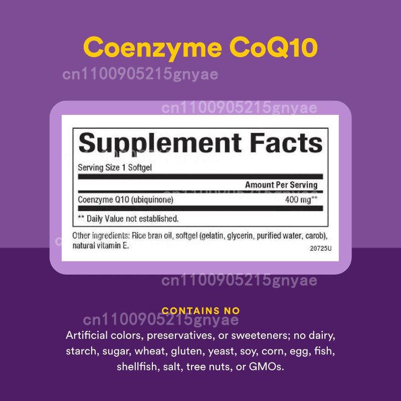 120 cápsulas de coenzima Q10 q - Health Wellness Vitamins reseña y precio